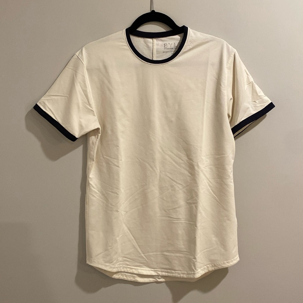 Men’s Bylt Premium Basics Ringer Short Sleeve Shirt Size Medium